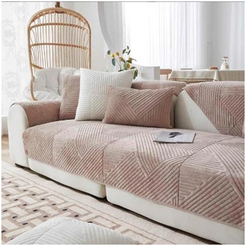 Sofa Protector Velvet Sofa Cover Non-Slip Scratch 