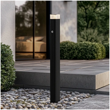 Lindby ceļa apgaismojums Halvar, 80 cm, melns, IP6