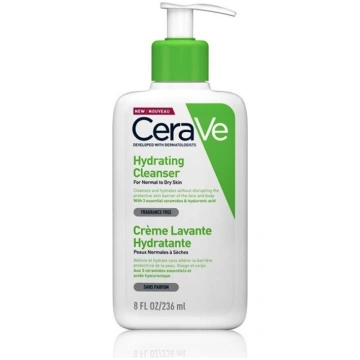 CeraVe Hydrating Cleanser mitrinošs sejas tīrīšana