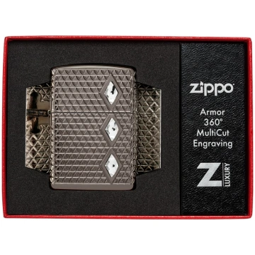Zippo Lighter 46316 Armor® Diamond Pattern Design 