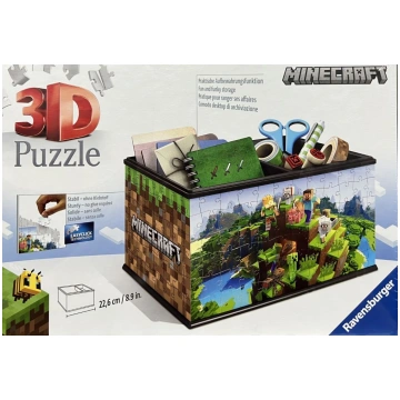 Ravensburger 3D Puzle Kārba sīkumiņiem - Minecraft