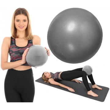 Fitnesa Pilates bumba 23 cm - antracīta krāsā Best