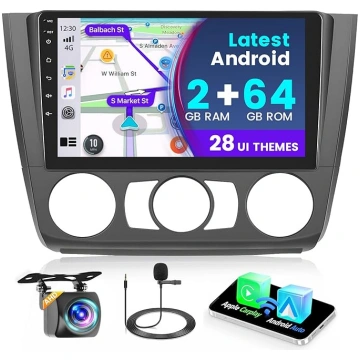 2+64G Android 13 auto radio priekš BMW 1 Series E8
