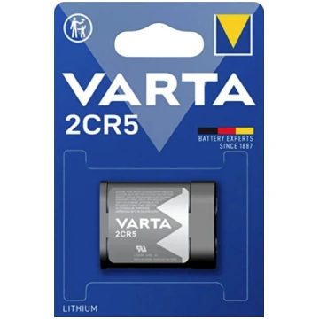 2CR5 baterijas Varta litija DL245/6203 iepakojumā 