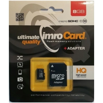 IMRO 10/8G ADP memory card 8 GB MicroSDHC Class 10