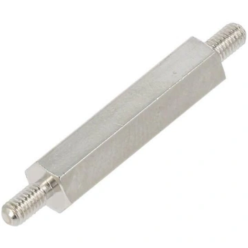Screwed spacer sleeve; 25mm; Ext.thread: M3; hexag