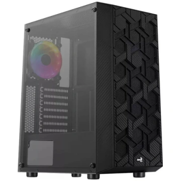 Datora korpuss Aerocool Hive-G-BK-v3 Midi Tower Bl
