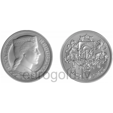 Latvia 5 lati 2012 Sudraba pieclatnieks