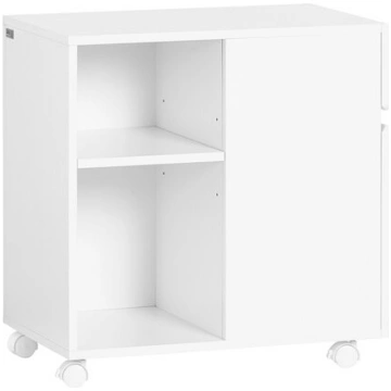 SoBuy printeru skapis ar plauktu, balts 58x35x59cm