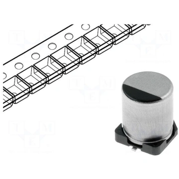 Capacitor: electrolytic | SMD | 820uF | 10VDC | Ø8