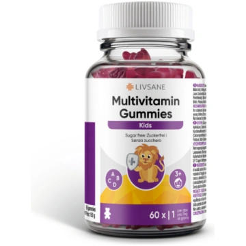 LIVSANE Kids Multivitamin Gummies želejveida table