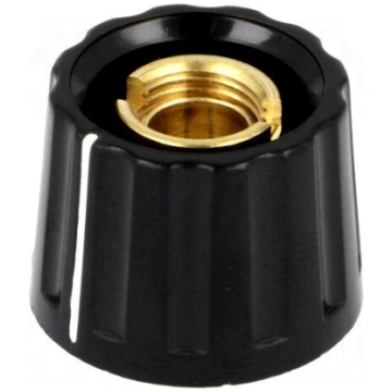 Knob | with pointer | plastic | Øshaft: 6mm | Ø20x