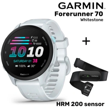 GARMIN Forerunner 70, Whitestone + HRM 200 sensor 