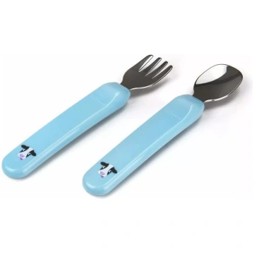 Bērnu galda piederumi Kidsme Kids Cutlery Aquamari