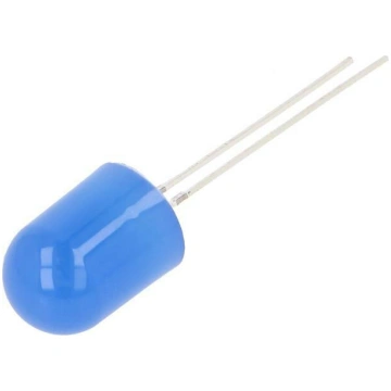 LED; blue; 10mm; 220÷330mcd; 30°; Front: flat; 2.8