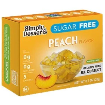 Simply Delish želejas deserts, persiku - 20 grami