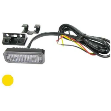 3W 12-24V MS3 LED strobo gaismeklis, IP67, ECE-R65