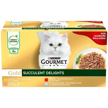 Purina Gourmet Gold Succulent Delights Multipack 4