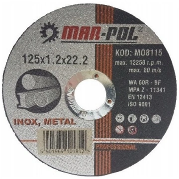 Griezējdisks 125x1.2 INOX Mar-pol