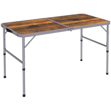 Outsunny 91 cm Folding Camping Table Height Adjust