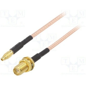 Cable; 0.5m; MMCX male,SMA female; shielded; PTFE;