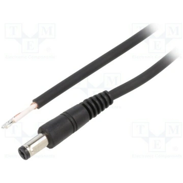 Cable; 1x0.75mm2; cables,DC 5,5/1,7 plug; straight