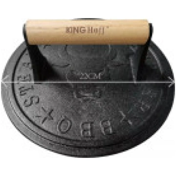 KingHoff ČUGUNA GAĻAS PRESE BURGERIEM 22 CM KINGHO