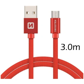 Swissten Textile Quick Charge Universāls Micro USB