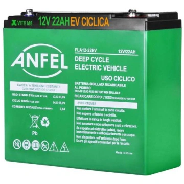Batteria AGM DZF 20Ah 12V per biciclette e veicoli