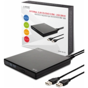 Savio External Slim CD/ DVD R/ RW – USB Drive AK-4