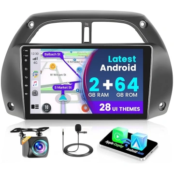 2+64G Android 13 auto radio Toyota RAV4 2001 2002 