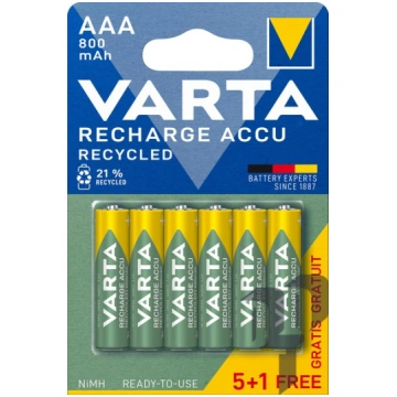 56813/6 (5+1) baterija lādējama Accu Recycled AAA