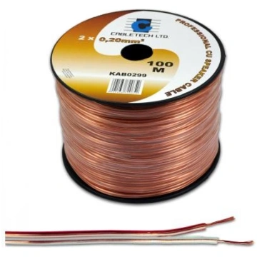 Akustikas vads 2x0.2mm bezkrasas ( L2/0.2S KAB0299