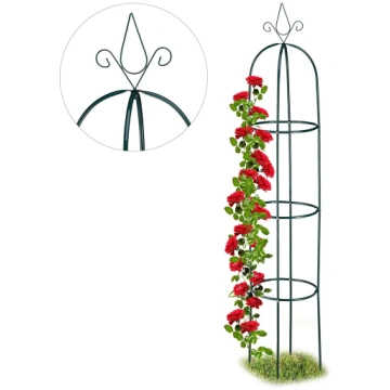 Kolonveida augu balsts (dārza pergola) 190cm, metā