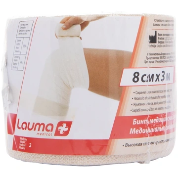 Lauma Medical elastīgā saite, 8 cm x 3 m
