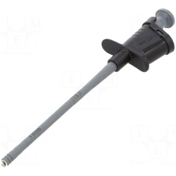 Clip-on probe | hook type | 6A | black | Plating: 
