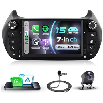 VECHTEL 4G + 64G Auto Radio Android 15 priekš Fiat