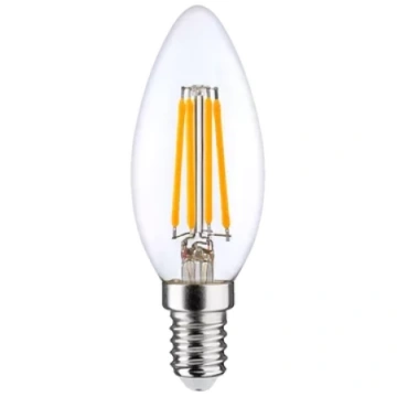 Spuldze LED FILAMENT C35 6W 810lm E14 3000K LEDURO