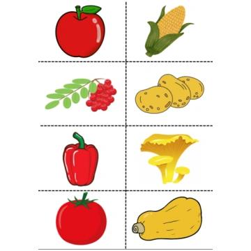 Rudens ražas bingo - Mācību materiāli 1-3 gadi