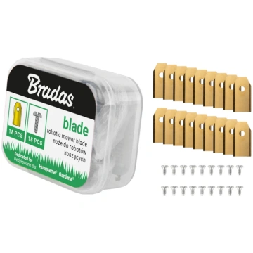 AsmeņI robotam Bradas Titan, zelta krās., 18 gab
