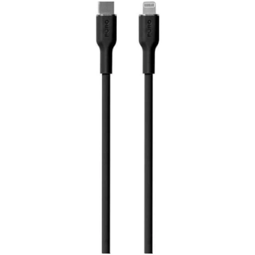 Puro SOFT, USB-C, Lightning, 1,5 m, black - Cable 