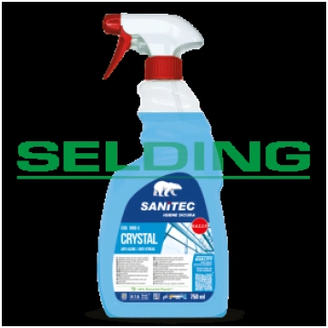 Stiklu tīrīšanas līdzeklis Sanitec CRYSTAL, 750ml 