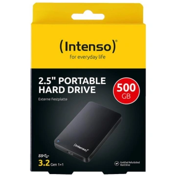 External HDD, INTENSO, 500GB, USB 3.0, Colour Blac