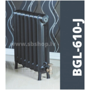 Beigelai čuguna radiators BGL-610-J kāja, kāja BGL