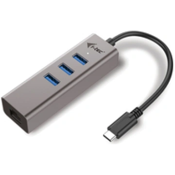 i-tec USB C Metal 3 port HUB Gigabit Ethernet 1x U