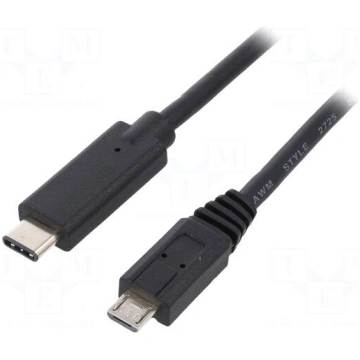 Cable | USB 2.0 | USB B micro plug,USB C plug | 1.