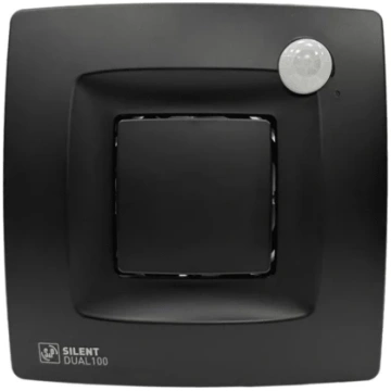 Ventilators SILENT DUAL 100 matēts melns ar kustīb