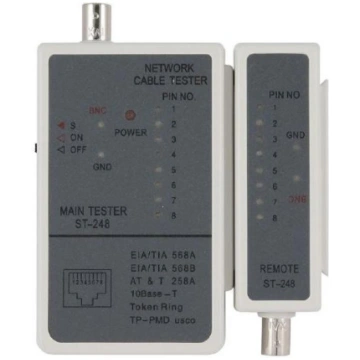 Gembird Kabeļu testers RJ-45 un RG-58 NCT-1, 9V, 0