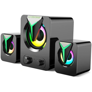 Esperanza EGS107 Speakers 2.1 USB LED 5 W Black