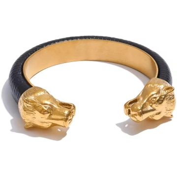 BRACCIALE RIGIDO LUPUS ORO Dubelie.com